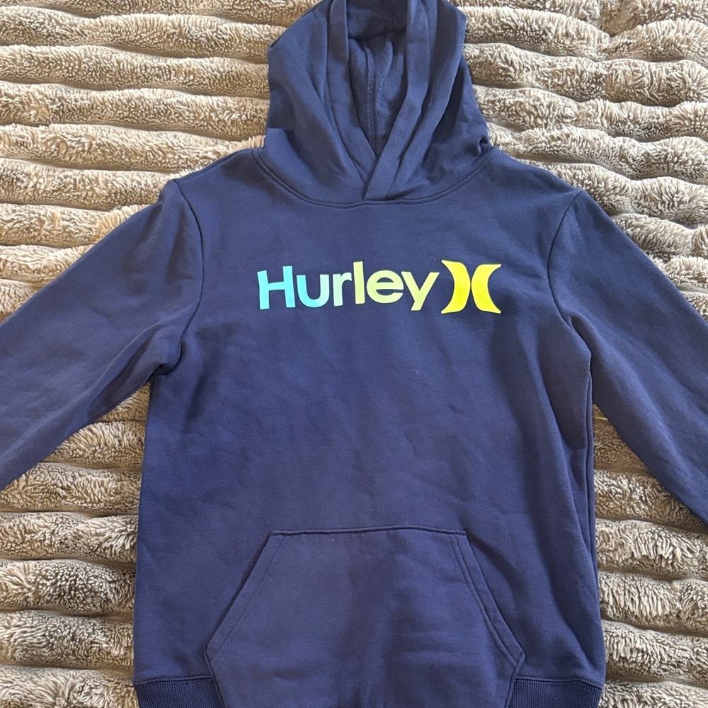 Hurley Kids Blue Hoodie with Logo